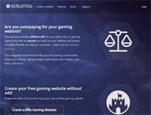 Tablet Screenshot of guildtag.com